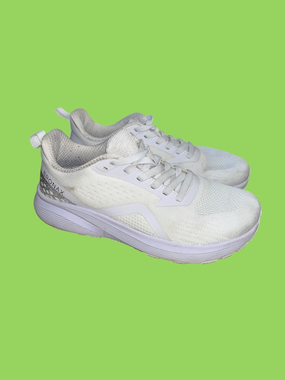 BRONAX Women's Wide Toe Box White Road Running Shoes Athletic Tennis US 10 /41EU